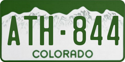 CO license plate ATH844