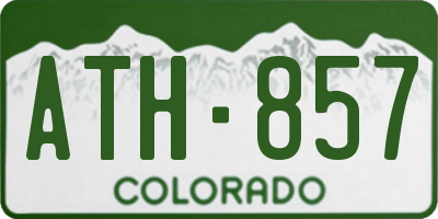 CO license plate ATH857