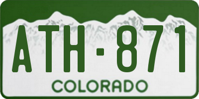 CO license plate ATH871