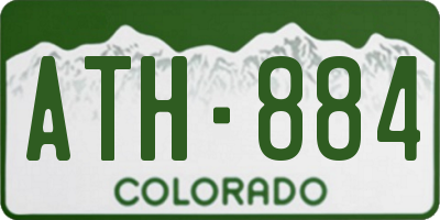CO license plate ATH884