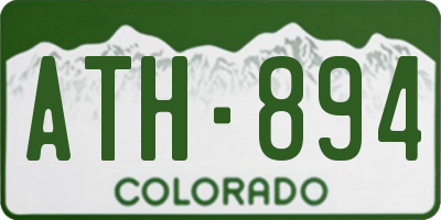 CO license plate ATH894