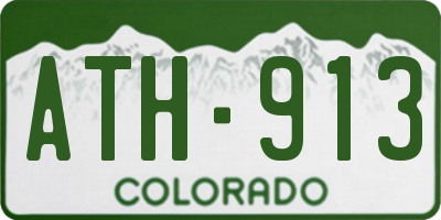 CO license plate ATH913