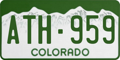 CO license plate ATH959