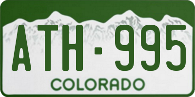 CO license plate ATH995