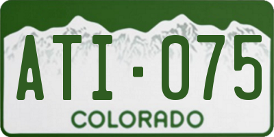 CO license plate ATI075