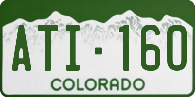 CO license plate ATI160