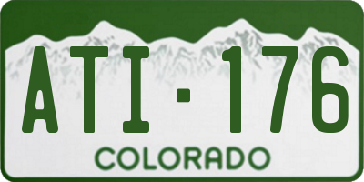 CO license plate ATI176