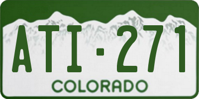 CO license plate ATI271