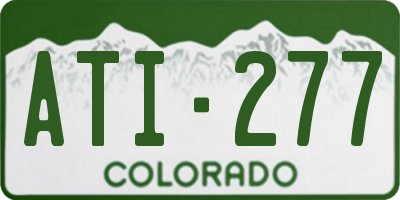CO license plate ATI277