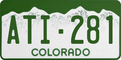 CO license plate ATI281