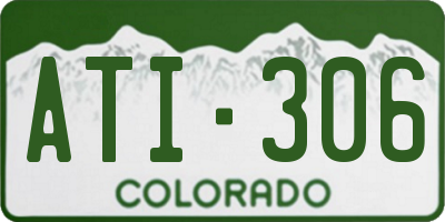CO license plate ATI306