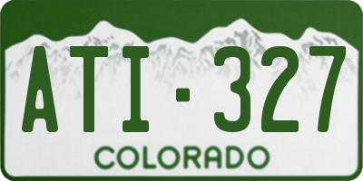 CO license plate ATI327
