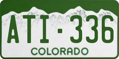 CO license plate ATI336