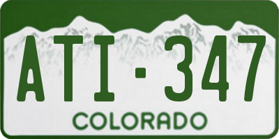 CO license plate ATI347