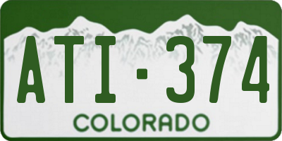 CO license plate ATI374