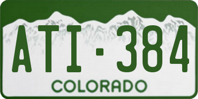 CO license plate ATI384