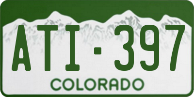 CO license plate ATI397