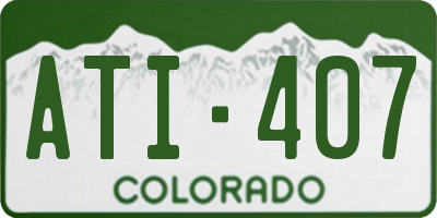CO license plate ATI407