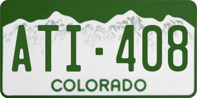 CO license plate ATI408