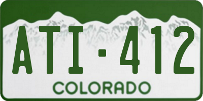 CO license plate ATI412