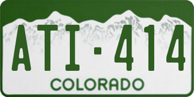 CO license plate ATI414
