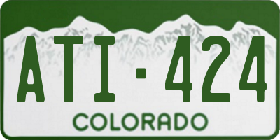 CO license plate ATI424