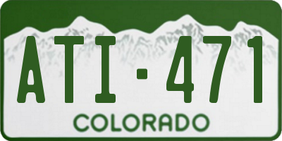 CO license plate ATI471