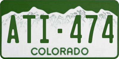 CO license plate ATI474