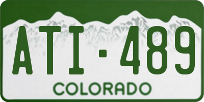 CO license plate ATI489