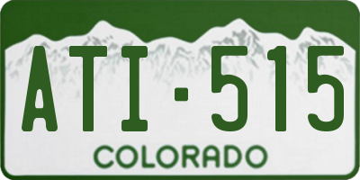CO license plate ATI515