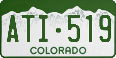 CO license plate ATI519