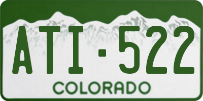 CO license plate ATI522