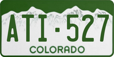 CO license plate ATI527