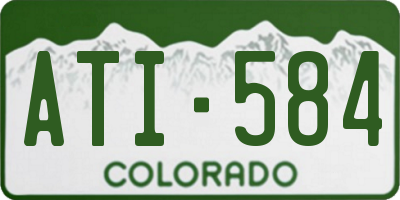 CO license plate ATI584