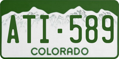 CO license plate ATI589