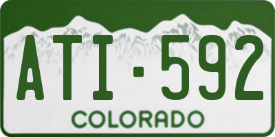 CO license plate ATI592