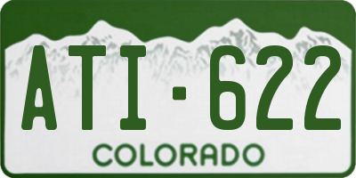 CO license plate ATI622