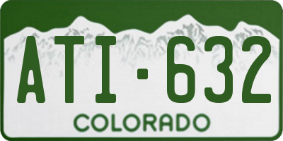 CO license plate ATI632
