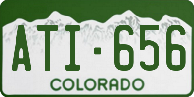 CO license plate ATI656