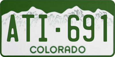 CO license plate ATI691
