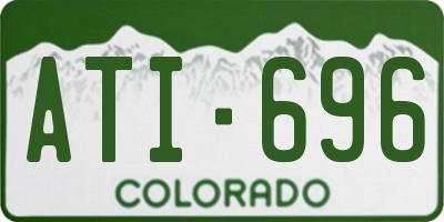 CO license plate ATI696