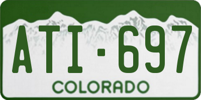 CO license plate ATI697
