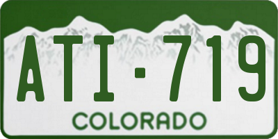 CO license plate ATI719