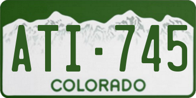 CO license plate ATI745