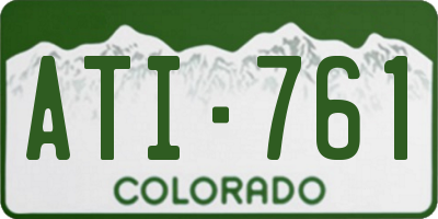 CO license plate ATI761