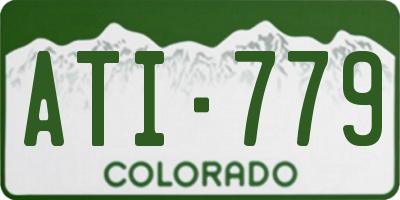 CO license plate ATI779