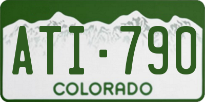 CO license plate ATI790