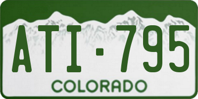 CO license plate ATI795