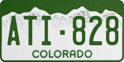 CO license plate ATI828