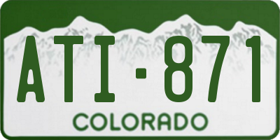 CO license plate ATI871